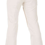 Volcom Women's Species Stretch Pant 2023 - A pair of white snow pants with zippered pockets and a belt loop on the back.