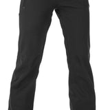 Volcom Women's Species Stretch Pant 2023 - Black pants with a subtle white pattern on the side pockets.
