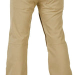 Volcom Women's Species Stretch Pant 2024 - Beige pants with a zippered pocket on the back right side.