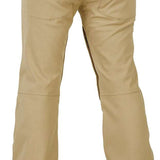 Volcom Women's Species Stretch Pant 2024 - Beige pants with a zippered pocket on the back right side.