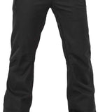Volcom Women's Species Stretch Pant 2024 - Black pants with a subtle white pattern on the side pockets.