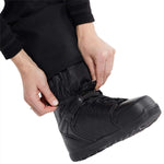 Volcom Women's Species Stretch Pant 2024 - Black pants with a subtle white pattern on the upper thigh area.