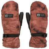 Volcom Women's V.Snow Over Mittens 2024 - Pair of brown mittens with a black strap and buckle on the wrist.