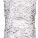 Volcom Women's Vault 4 in 1 Jacket - A white jacket with a black zipper and two zippered pockets on either side.