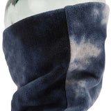 Volcom Women's Wilder Neckband - A navy blue fleece neck gaiter with a subtle white pattern.