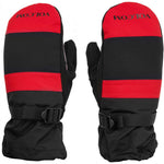 Volcom Millicent Mittens - Red mittens with black trim and a white logo on the cuff.