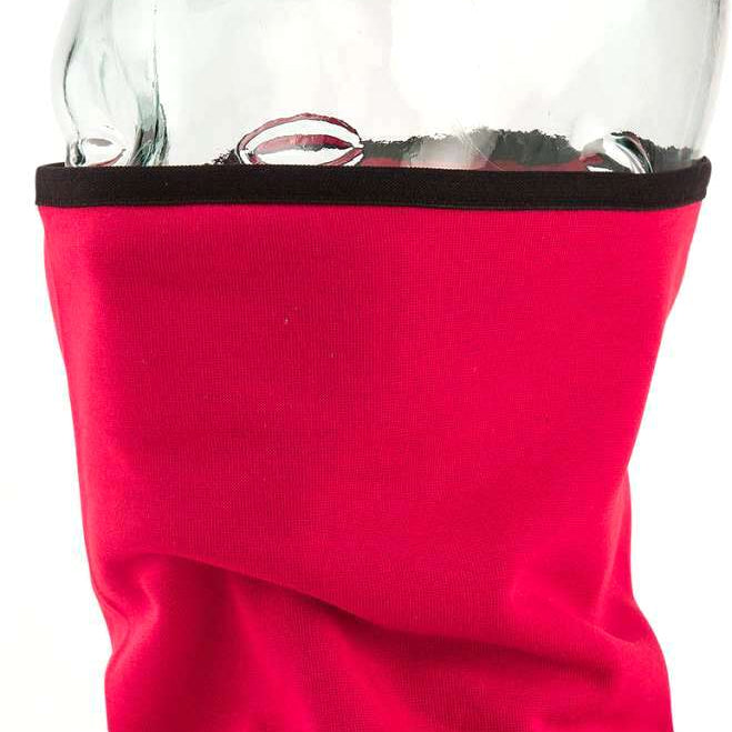 Volcom Polartec Neckband - A pink neck gaiter with a black trim and white logo at the bottom.