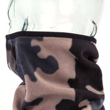 Volcom Removable Neckband 2022 - A camouflage-print neck gaiter with a black trim and an oval white logo that reads "VOLCOM" in black letters.