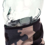Volcom Removable Neckband 2022 - A camouflage-print neck gaiter with a black trim and an oval white logo that reads "VOLCOM" in black letters.