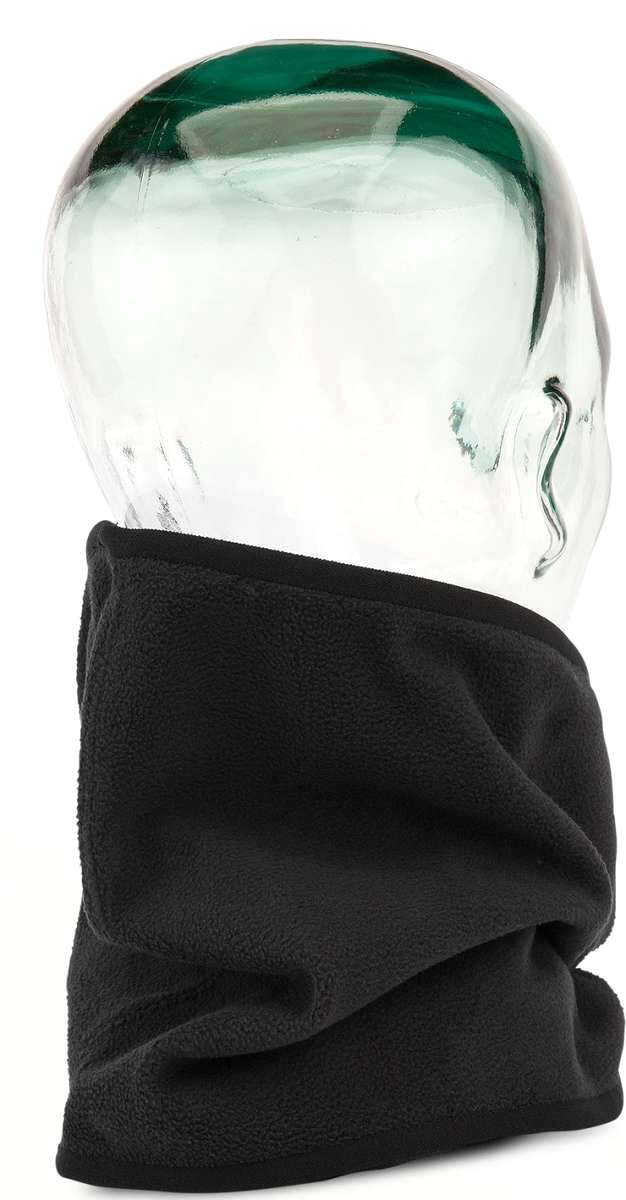 Volcom Removable Neckband - Black fleece neck warmer with a black elasticated edge at one end.
