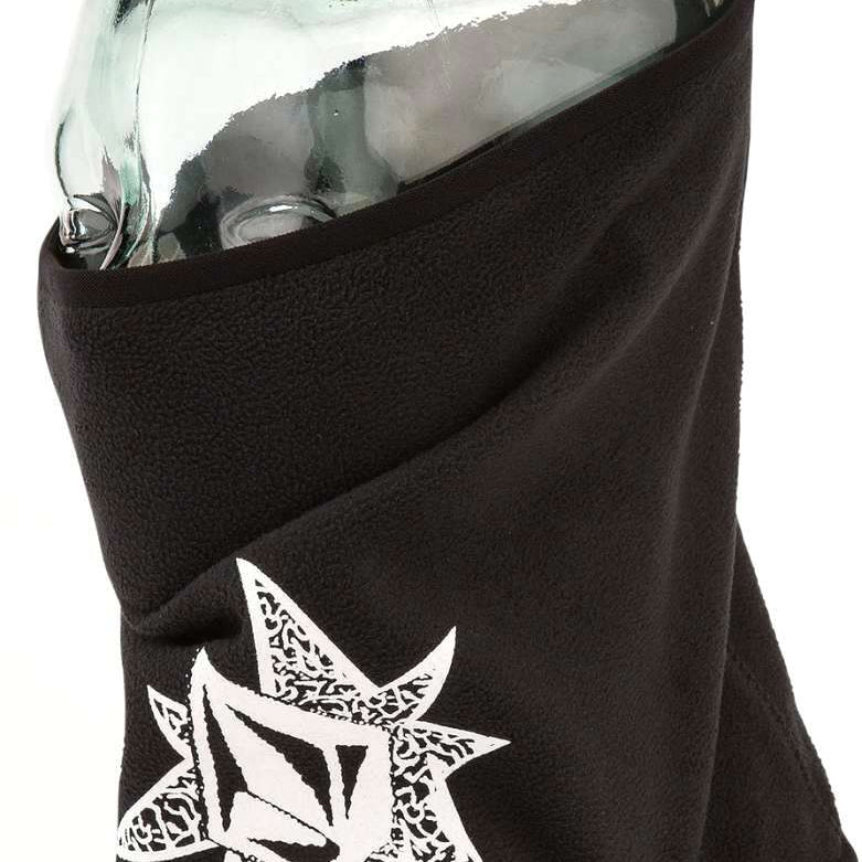 Volcom Removable Neckband 2022 - Black neckband with white logo and patterned design on front.