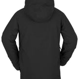 Volcom Stone Stretch GORE-TEX Jacket 2023 - A black jacket with a hood, featuring a zippered front and two side pockets.