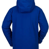 Volcom TDS 2L GORE-TEX Insulated Jacket 2022 - A royal blue jacket with a hood, featuring a zippered front and two side pockets.