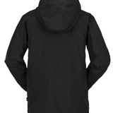 Volcom TDS Infrared GORE-TEX Jacket 2022 - A black jacket with a hood, featuring infrared lining and GORE-TEX material.