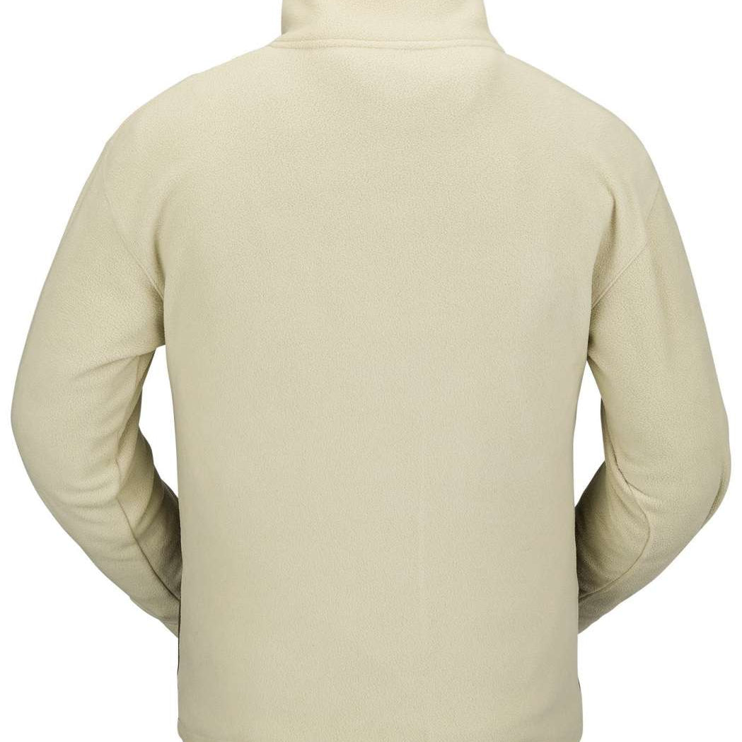 Volcom V Science Fleece Pullover 2023 - A cream-colored fleece pullover with a high collar and zippered chest pocket.