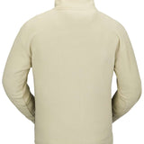 Volcom V Science Fleece Pullover 2023 - A cream-colored fleece pullover with a high collar and zippered chest pocket.