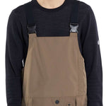 Volcom V.Co Sparta Bib Overall Pants 2024 - Black bib overalls with a white logo on the left leg and black straps.