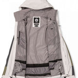 Volcom V.Co Stretch GORE-TEX Jacket 2024 - A black jacket with a white logo on the chest and a hood, laid flat on a solid background.