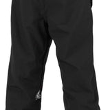 Volcom X Dustbox Pant 2024 - Black snowboard pants with a white logo on the left leg.