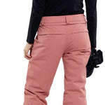 Volcom Women's Frochickie Insulated Pant - Black snow pants with a subtle white logo on the left thigh and right hip.