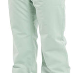Volcom Women's Frochickie Insulated Pant - Light green insulated snow pants with a belt loop and two front pockets.