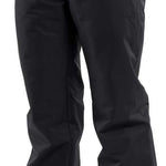 Volcom Women's Frochickie Insulated Pant - Black insulated snow pants with a zippered pocket on the side of one leg.