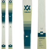 Volkl Women's Blaze 94 Skis 2024 - White skis with dark green logo and lettering, featuring a subtle wood grain pattern on the top sheet.