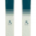Volkl Women's Blaze 94 Skis 2024 - White skis with a dark green stripe near the tip and a white logo on top.