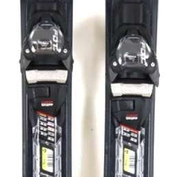 Volkl Women's Flair 8.0 System Ski With FDT TP 10 Ski Binding 2022-2023 - Black ski with white logo and text, silver bindings.