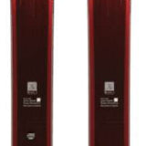 Volkl M6 Mantra Skis 2024 - A pair of skis with a black and white logo on top, featuring a geometric design.