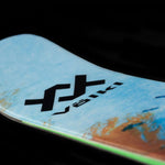 Volkl Revolt 90 Flat Ski 2022-2023 - A white ski with a black logo and black writing on it.