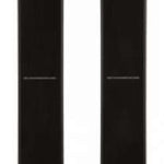 Volkl Revolt 90 Ski 2024 - A black ski with a white logo on top and a red stripe along the side.