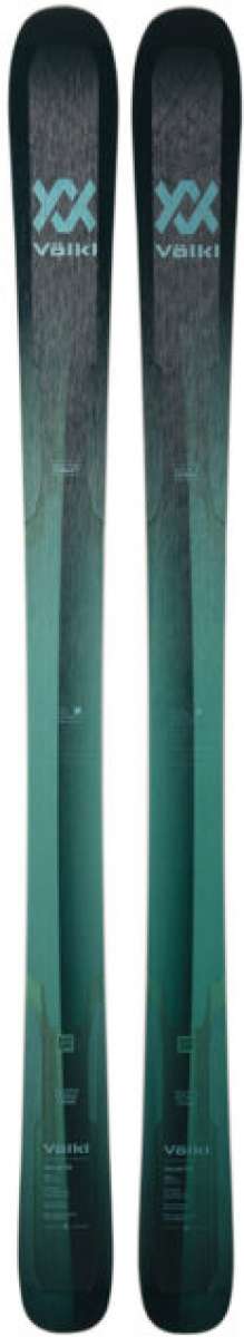 Volkl Women's Secret 96 Flat Ski 2022-2023 - A dark green ski with a subtle white logo on top and a textured surface.