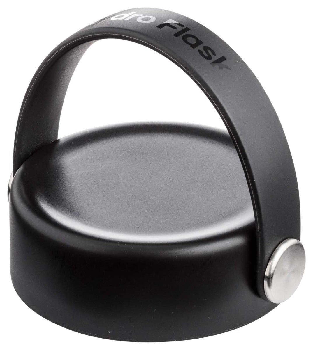 Hydro Flask 32oz Wide Mouth Water Bottle - A black water bottle with a wide mouth and screw-on lid, featuring white lettering on the side.