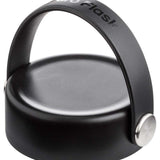 Hydro Flask 32oz Wide Mouth Water Bottle - A black water bottle with a wide mouth and screw-on lid, featuring white lettering on the side.