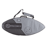 Hyperlite Wakesurf Bag 2023 - Gray bag with black trim, featuring a handle and shoulder strap.