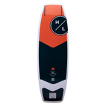 Hyperlite Murray Pro Wakeboard 2023 - A black, red, and white wakeboard with a distinctive "M" logo on top.