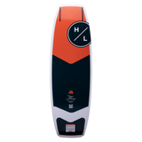 Hyperlite Murray Pro Wakeboard 2023 - A black, red, and white wakeboard with a distinctive "M" logo on top.