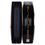 Hyperlite Rusty Pro Wakeboard 2023 - A black wakeboard with a brown stripe down the center and a small logo at the top.