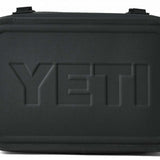 Yeti Hopper Flip 18 Personal Cooler - A black cooler with a handle on top and a zipper closure at the front.
