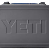Yeti Hopper Flip 18 Personal Cooler - A gray cooler with a handle on top and a zipper closure at the front.