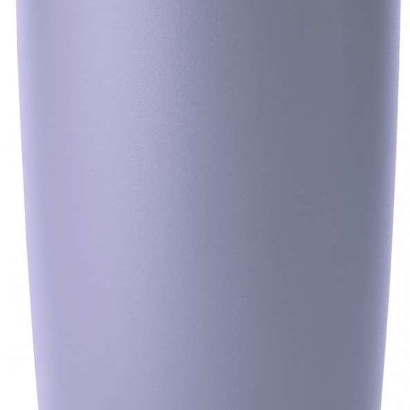Yeti Rambler 20 oz. Tumbler with Magslider Lid - A stainless steel tumbler with a silver lid and a sliding closure mechanism.