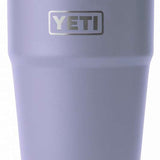 Yeti Rambler 26 oz. Straw Cup - A light blue insulated tumbler with a clear plastic straw and silver lid.