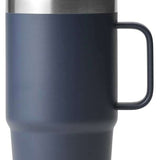 Yeti Rambler 25 oz. Straw Mug - A stainless steel tumbler with a clear plastic straw and lid, featuring a brushed metal finish.