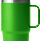 Yeti Rambler 25 oz. Straw Mug - A green insulated tumbler with a clear plastic straw and silver lid.