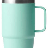 Yeti Rambler 25 oz. Straw Mug - A stainless steel tumbler with a straw and lid, featuring a brushed finish.