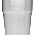 Yeti Rambler 26 oz. Straw Cup - A stainless steel tumbler with a clear plastic straw and lid.