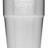Yeti Rambler 26 oz. Straw Cup - A stainless steel tumbler with a clear plastic straw and lid.