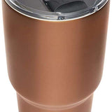 Yeti Rambler 30 oz. Tumbler with Magslider Lid - A stainless steel tumbler with a clear lid and a black MagSlider lid on top.