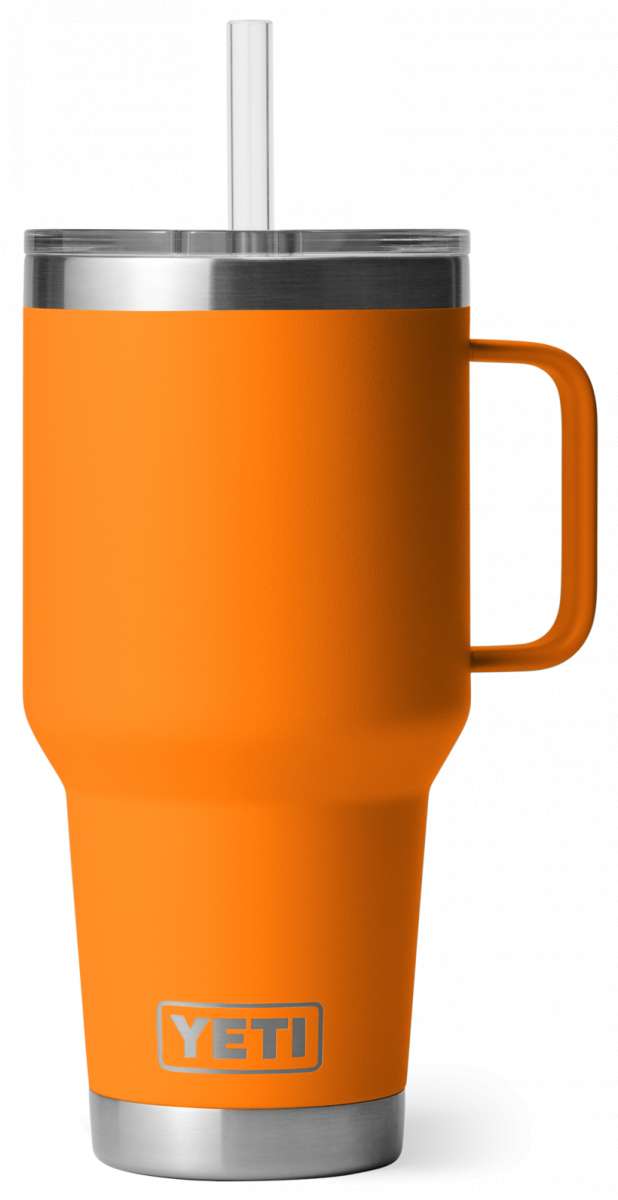 Yeti Rambler 35 oz. Straw Mug - A large, insulated tumbler with a built-in straw and lid.